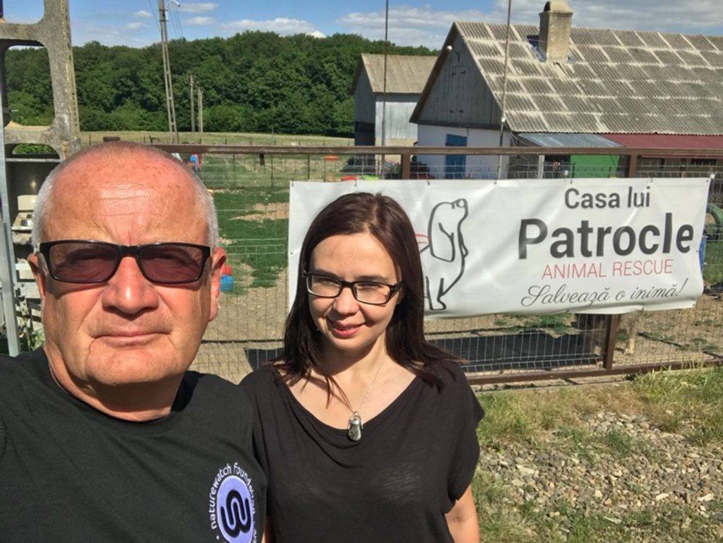 Romania and beyond - how we continue to help the animals of Ukraine 2 Ukraine Campaign Manager with Ukrainian canistherapy expert Antoninia at Casa Lui Patrocle, Romania May 2022