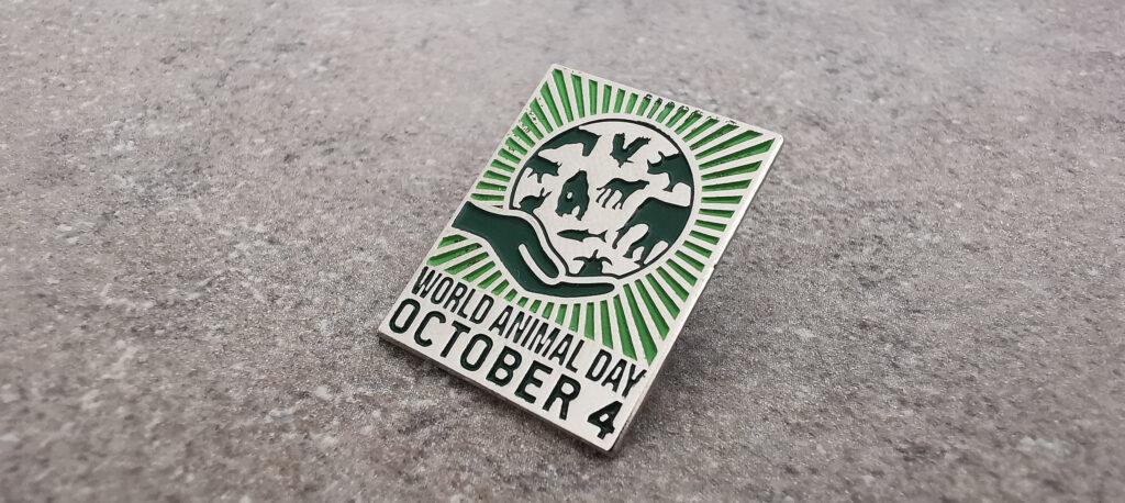 World Animal Day enamel pin
