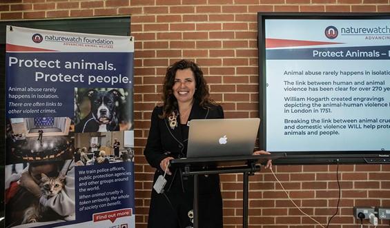 Photograph of Sarah Carr - CEO Naturewatch Foundation