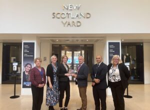 Metropolitian Police at New Scotland Yard receiving Hogarth House Award 2024 from Naturewatch Foundation scaled e1717148795225