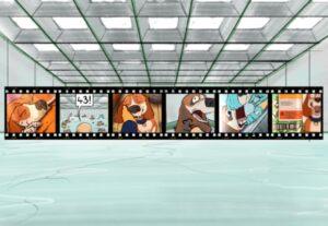 Meet Toby and ‘43’ in our new campaign film: ‘A Tail of Two Dogs’ 1 A film strip with selections of our animated film in each section. From left to right showing, happy beagle, beagles in a lab, happy beagle, lab beagle being checked for tattoo, lab beagle being force-fed a pill, lastly the happy beagle looking at a pill bottle.