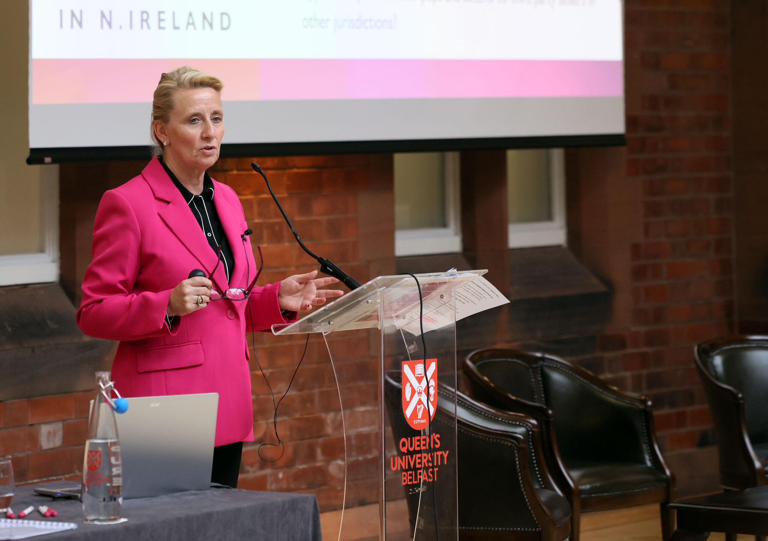 Tara Cunningham (Causeway Coast Dog Rescue) at the Northern Ireland Dog Welfare Conference