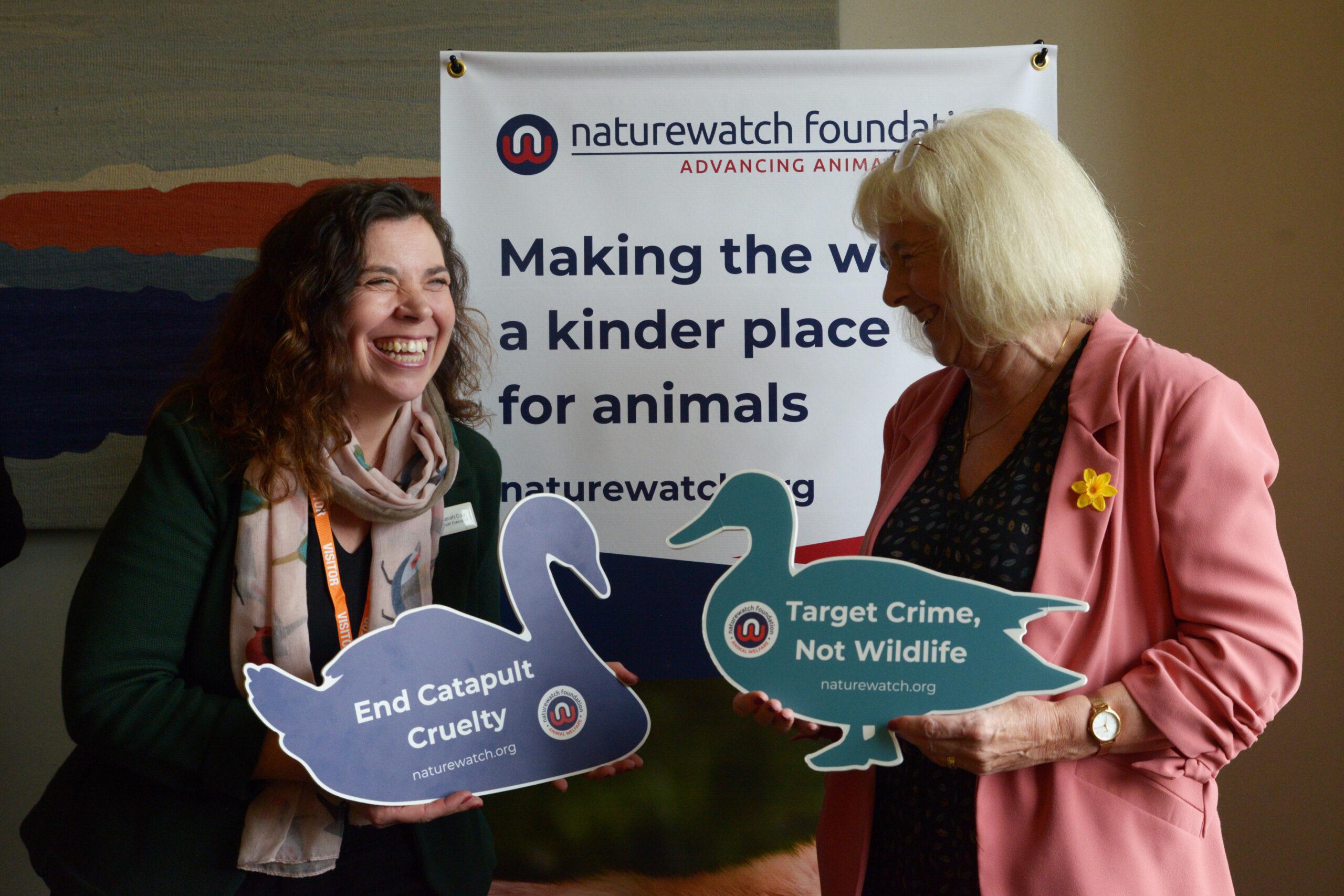 MP Ruth Jones talking to our CEO Sarah Carr at our parliamentary drop-in event.