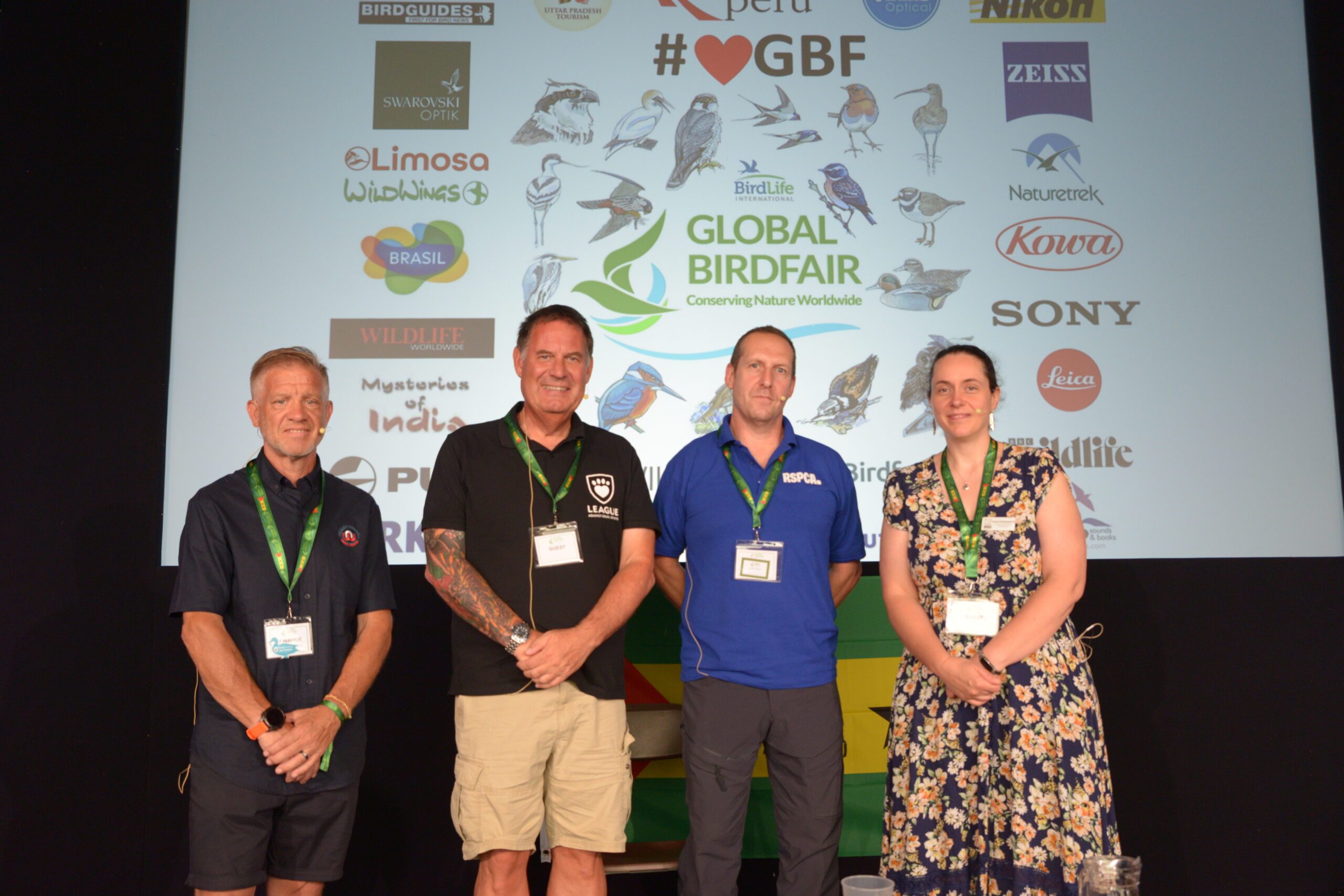 Naturewatch Foundation Targets Global Birdfair 2026 2 The panel on the stage at Birdfair.